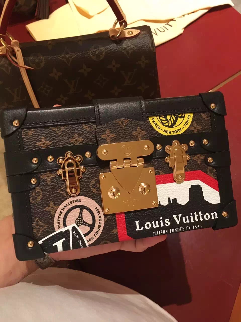 Louis Vuitton Monogram Ptite Malle World Tour M43229